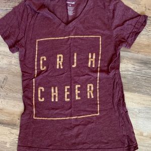 maroon ceja cheer t shirt